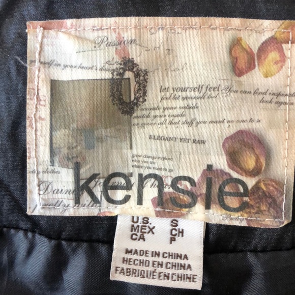 Black Satin light jacket by Kensie - Picture 8 of 8